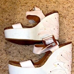 Cream colored wedges